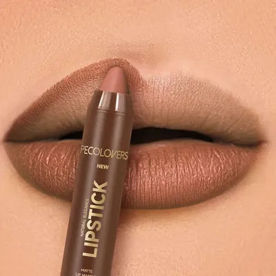 Matte Lipstick Pencil Waterproof Long Lasting Non-Stick Cup Lip Stain Tint Cosmetic Nude Lipstick Pen Makeup