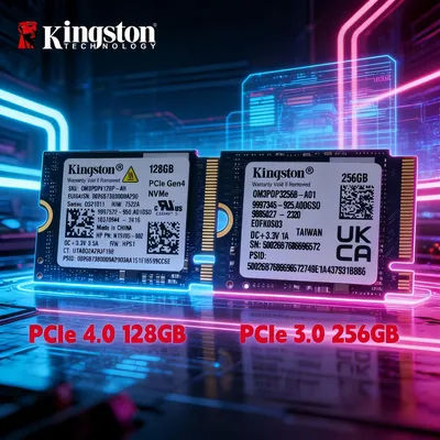Kingston OM3 128GB PCIe 4.0 & OM3 256GB PCIe 3.0 Gaming M.2 2230 NVMe Internal SSD - Stream Deck, Laptop & Desktop Compatible