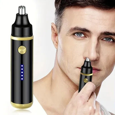 Electric Nose Hair Trimmer Rechargeable Automatic Nose Hair Shaver Unisex Profession Washable Painless Groomer Nose Hair Removal