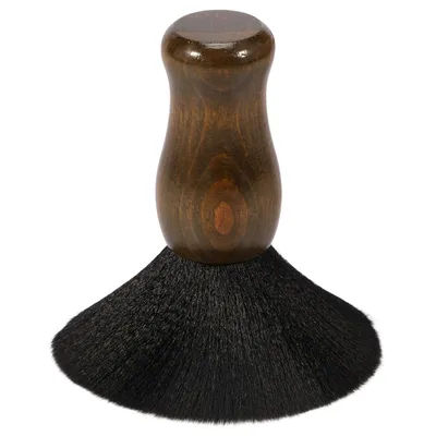 Soft Hair Brush Hairdressing Hair Cutting Broken Sweep Face Neck Brush Cleaning Wooden Handle Professional Barber Salon Tool