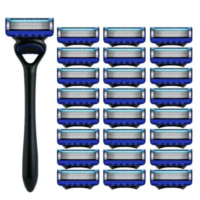 Razor Classic 6 Layer Safety Razor for Mens Shaving&Womens Hair Removal Shaving Blades Manual Shaver ﻿