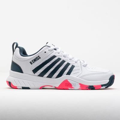 K-Swiss Court Express 2 Junior White/Stargazer/Neon Blaze Junior Tennis Shoes