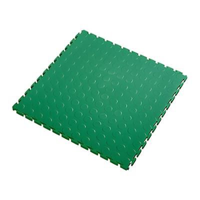 Lock-Tile 7mm Green PVC Coin Tile (30 Pack)