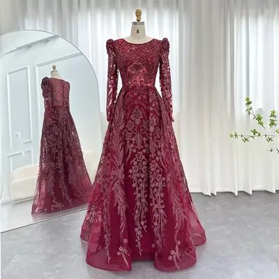 Robes longues de Cocktail personnalisées, complexe, de haute qualité, motif Organza formel, broderie plissée, ligne a, col haut