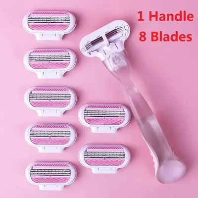 ​​3-Layer Manual Shaving Razor – Ultra-Sharp Blades for Effortless Glide, Anti-Irritation Design, Long-Lasting Durability, Perfe