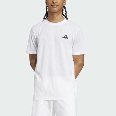 adidas Tennis Apple Graphic Tee Men's Tennis Apparel White