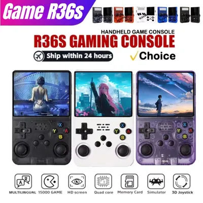 Compact Retro Gaming R36S Handheld Console 35 IPS Screen Linux System 64GB 128GB Internal Storage Thousands of Games