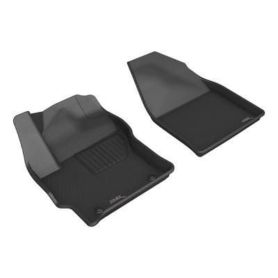 3D Mats USA Floor Made of Rubber Black Molded Liner, Front Row, 3-year limited warranty L1TY29411509