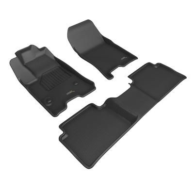 3D Mats USA Floor Made of Rubber Black Molded Liner, Front & Second Row, Limited Warranty L1GM03301509