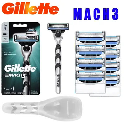 Gillette razor ，Gillette shaver, Gillette Mach3 men's shaver, stainless steel material, shaver set, shaver and blade combination