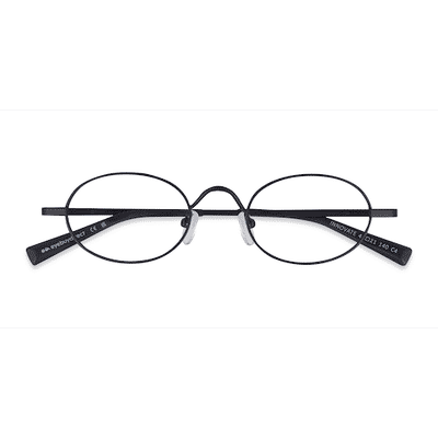 Unisex s oval Black Metal Prescription eyeglasses - Eyebuydirect s Innovate