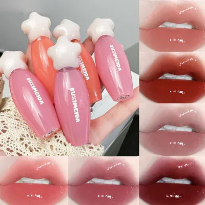 Suximei Da Hydrating Lip Lacquer - Glass Jelly Finish, Korean Style, Brightens Complexion