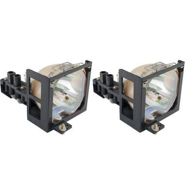 Jaspertronics™ Original Lamp & Housing TwinPack for the Panasonic PT-L597EA Projector - 1 Year Warranty