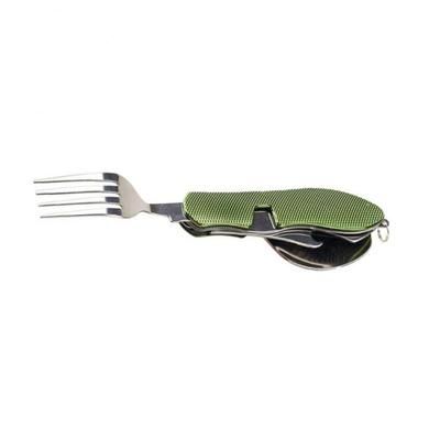 Multifunctional Stainless Steel Camping Cutlery Set Foldable, Pocket Sized d