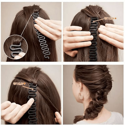 Magic Styling Stick DIY Hair French Braid Clip, Heatless Hair Curlers, Easy to Use Bun Maker Tool For Quick Hair Styling Magic Styling Stick DIY Hair French Braid Clip, Heatless Hair Curlers, Easy to Use Bun Maker Tool For Quick Hair Styling