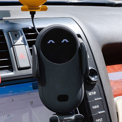 Smart Car Wireless Charger Phone Holder Black