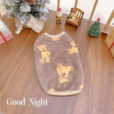 Warm Velvet Pet Plush Jumpsuit | Autumn Winter Dog Clothes S 1