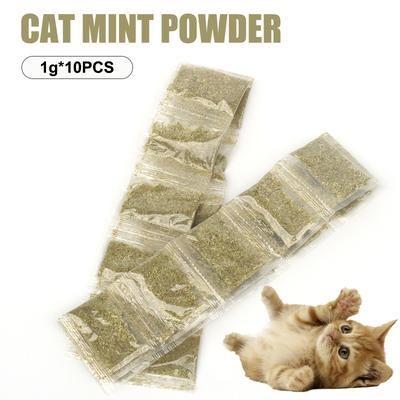 10PCS Catnip Bags: Premium Cat Mint Powder For Feline Enthusiasts 1