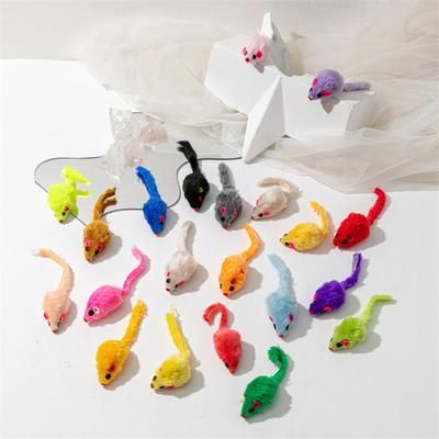 Interactive Funny Cat Toy: Soft Plush Mice For Kitten Play & Training c 1pc