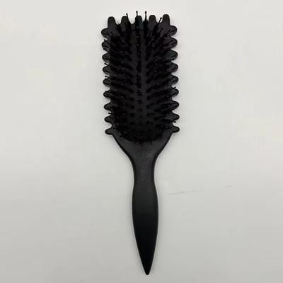 New Fashionable Massage Air Cushion Comb Bouncing Style Curly Hair Comb For Big Waves And Volume a Black