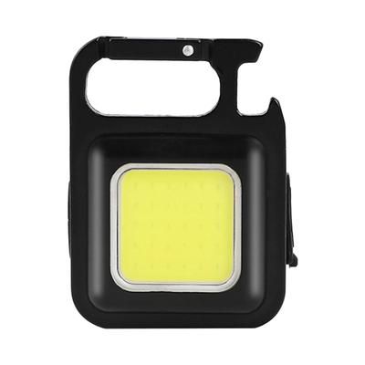 XPE Pocket Work Light: 1000LM COB LED Mini Keychain Flashlight USB Rechargeable, IPX4 Waterproof For Outdoor Camping, Single Side 200LM