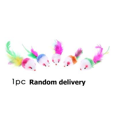 Colorful Mini Cat Toys: 10pcs Plush False Mouse Set For Cats Funny Kitten Playthings & Pet Supplies 1pc