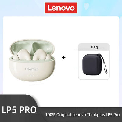 Wireless Bluetooth Earbuds With HiFi Sound And Long Battery Life lp5pro Beige Bag