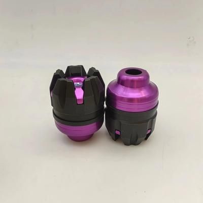 Universal Motorcycle CNC Front Fork Cup Anti Collision Aluminum Alloy Frame Sliders For Motorbike Anti Fall Protection purple