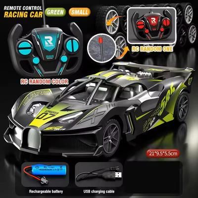 High Speed Remote Control Drift Car Off Road Racing Toy For Kids green 8.27 In