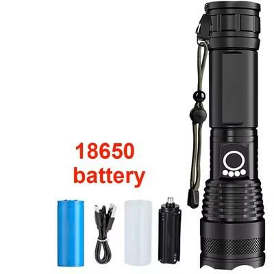 High Power Rechargeable LED Tactical Flashlight with 18650 Battery