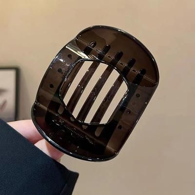 Stylish Korean Acetic Acid Hair Clip For Women, Spoon Spring Clip, Leopard Design Top Clip, Simple Headpiece Hair 2