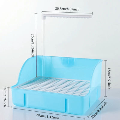 Electric Bird Bathing Basin With Automatic Water Circulation blue