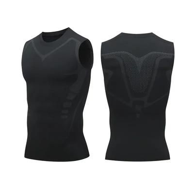 GFOUK MENIONIC Tourmaline Posture Corrector Vest For Men Ionic Shaping & Back Pain Relief Black M