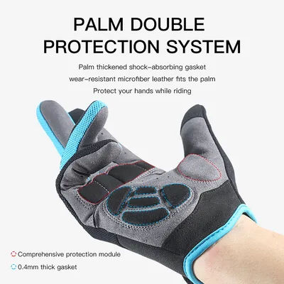 Mountain Bike Touch Screen Cycling Gloves Breathable Shock Absorption Sports Fitness Spring Summer Riding Gloves Hiking Gloves