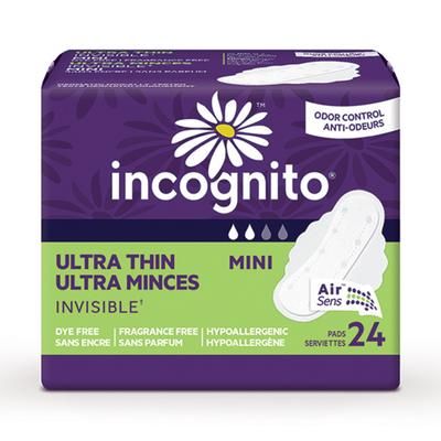 Incognito Feminine Pad Ultra Thin with Wings Light Absorbency (1192535_BG)