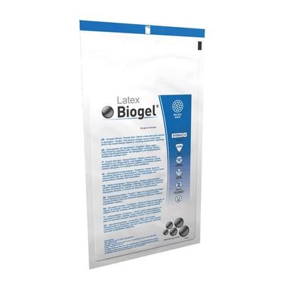 Biogel M Surgical Glove Size 7.5 Sterile Latex Standard Cuff Length Micro-Textured Straw Not Chemo Approved (195117_BX)