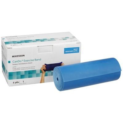 McKesson CanDo Exercise Resistance Band Blue 5 Inch X 6 Yard Heavy Resistance (1073306_EA)