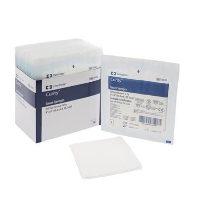 Curity Gauze Sponge 4 X 4 Inch 12-Ply Sterile 2 per Pack (401581_TR)