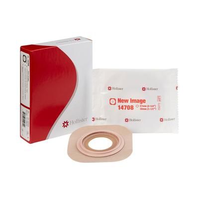 New Image Flextend Ostomy Barrier Precut, Extended Wear Adhesive Tape 57 mm Flange Red Code System Hydrocolloid 1-1/2 Inch Opening (505948_BX)