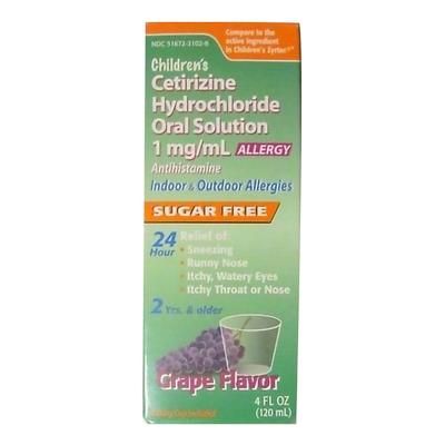 Allergy Relief 1 mg / mL Strength Oral Solution 4 oz. (826600_EA)