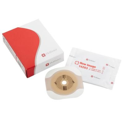 New Image Flextend Ostomy Barrier Trim to Fit, Standard Wear Adhesive Tape 57 mm Flange Red Code System Hydrocolloid Up to 1-3/4 Inch Opening (474631_