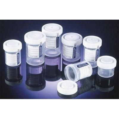 Samco Narrow-Mouth Bio-Tite Specimen Container 48 mm Opening 90 mL (3 oz.) Screw Cap Patient Information Sterile (639013_CS)