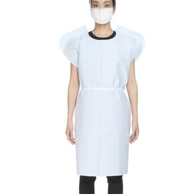 McKesson Patient Exam Gown One Size Fits Most Blue Disposable (145372_CS)