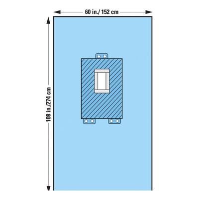 Abdominal Drape Pediatric Laparotomy Drape 60 W X 108 L Inch Sterile (141444_CS)