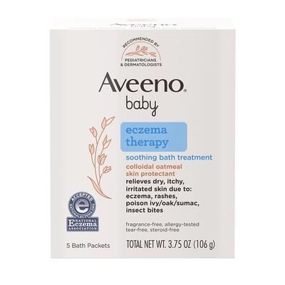 Aveeno Baby Eczema Therapy Bath Additive 3.75 oz. Individual Packet Unscented Powder (1228798_BX)