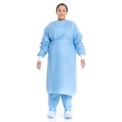 Halyard Protective Procedure Gown Large Blue NonSterile Not Rated Disposable (342890_CS)
