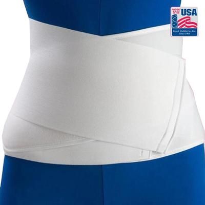 Flex-Support Contoured Abdominal Binder One Size Fits Most Hook and Loop Closure 28 to 44 Inch Waist Circumference 12 Inch Height Adult (292644_EA)