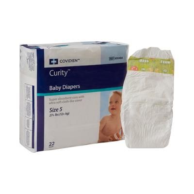 Cardinal Health Wings Unisex Baby Diaper Size 5 / X-Large Disposable Heavy Absorbency (724686_CS)