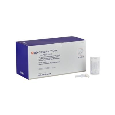 ChloraPrep Clear Skin Prep Solution 1 mL Foam Applicator 2% / 70% Strength CHG (Chlorhexidine Gluconate) / Isopropyl Alcohol Sterile (1151673_CS)