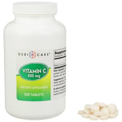 Geri-Care Vitamin C Supplement Ascorbic Acid 500 mg Strength Tablet 500 per Bottle (689197_BT)